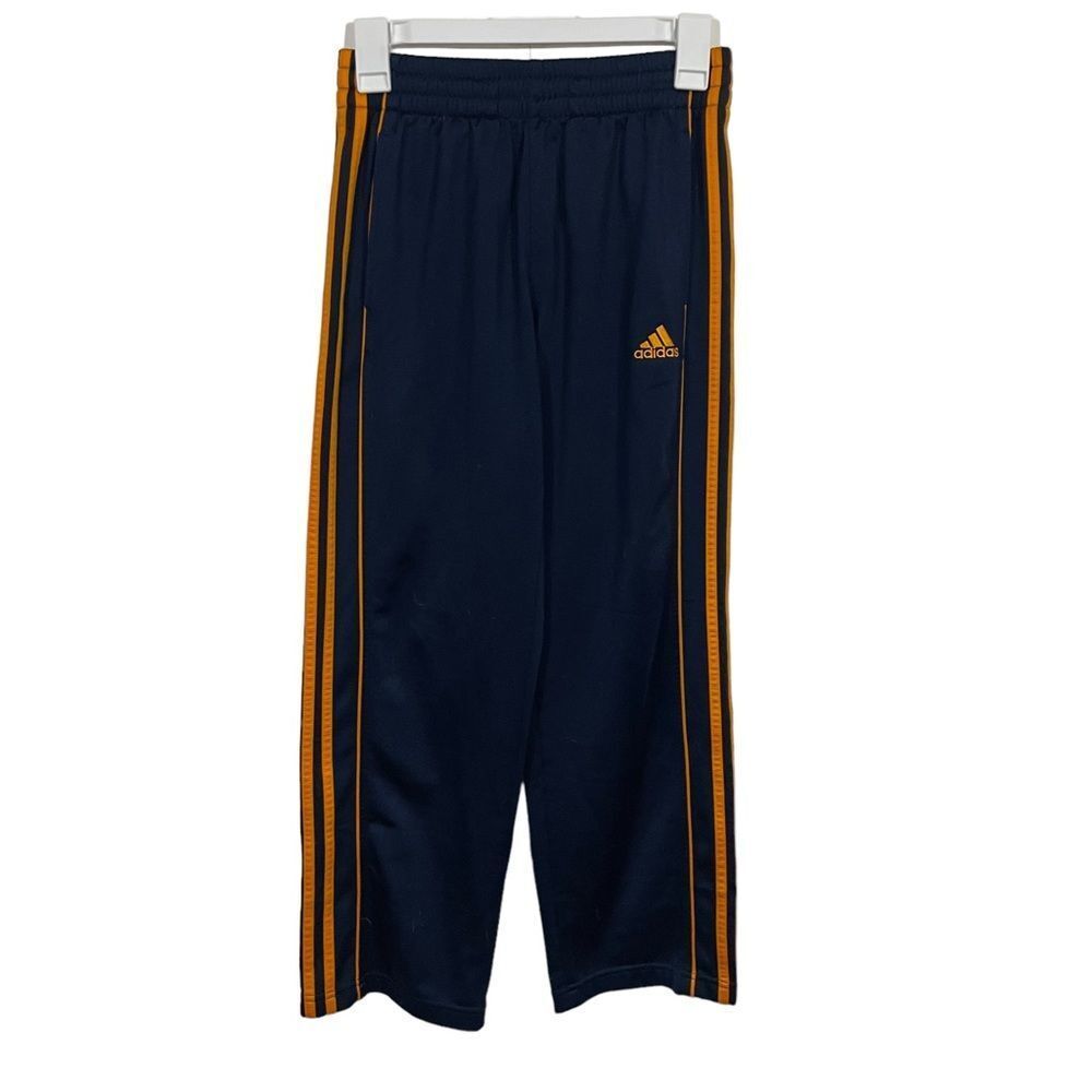 Adidas Blue & Gold Straight Leg Athletic Sweatpants